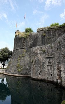 Old Fortress Walls of Kotor, Bastion Gurdic (1470), and South Gate. Montenegro, World Heritage Site by UNESCO