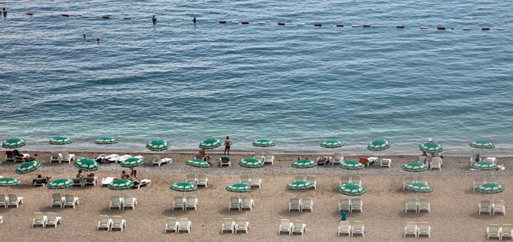 Beach in Budva, Montenegro