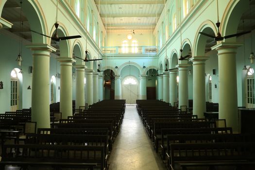 Church in Loreto Convent where Mother Teresa lived before the founding of the Missionaries of Charity in Kolkata, India