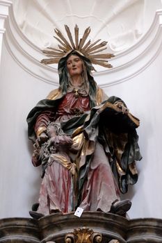 Saint Ann, Altar in Collegiate church in Salzburg