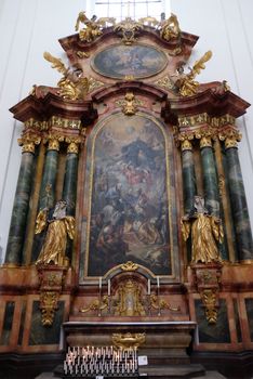 Altar in Collegiate church in Salzburg