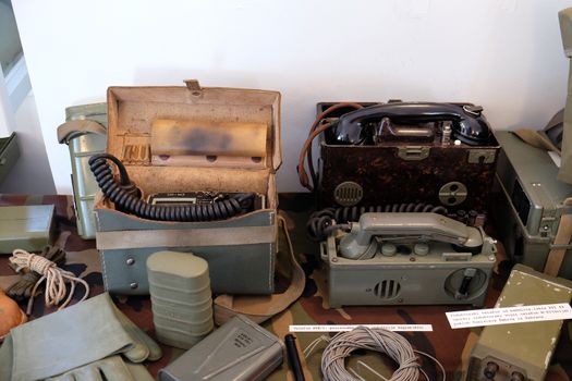 The collection of weapons and equipment used during the war for Croatian independence, Pakrac, Slavonia, Croatia