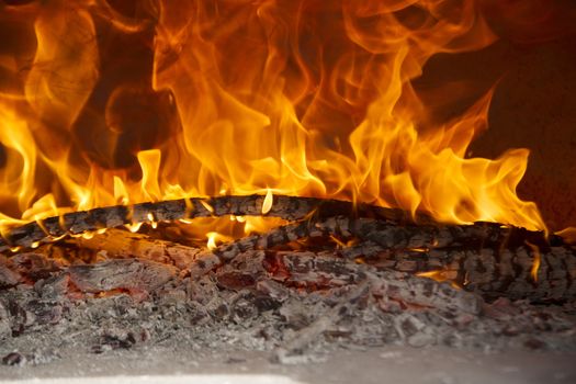 Preparation and heating of the oven for cooking food