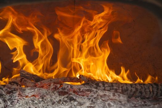 Preparation and heating of the oven for cooking food