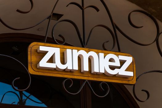 SANTA BARBARA, CA/USA - APRIL 30, 2016: Zumiez retail store and sign. Zumiez is a chain of action sporting goods in the United States.