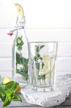 Mint leaves for the preparation of a drink 