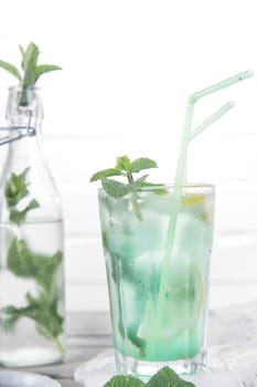 Mint leaves for the preparation of a drink 