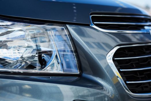 Xenon or LED head light of a modern car