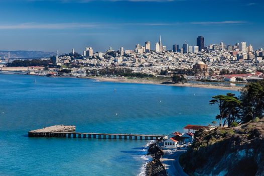 San Francisco Panorama with Bay bridge