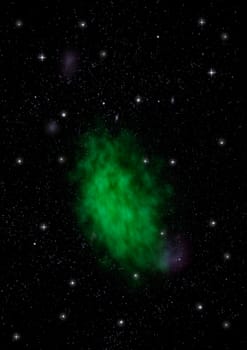 Star field in space a nebulae and a gas congestion. "Elements of this image furnished by NASA".