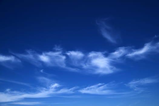 View of the blue sky with white clouds