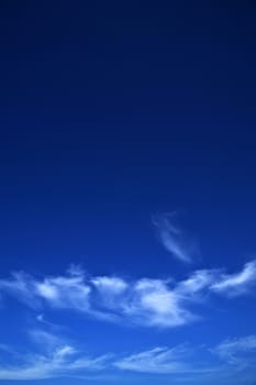 View of the blue sky with white clouds