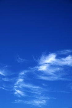 View of the blue sky with white clouds