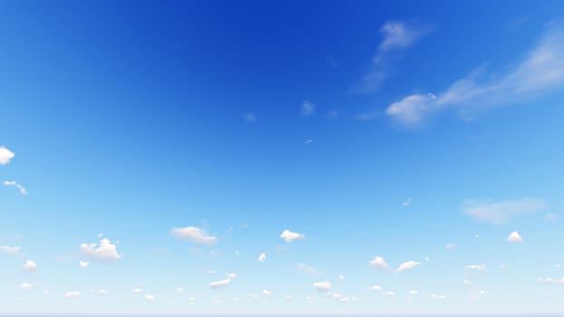 Cloudy blue sky abstract background, blue sky background with tiny clouds, 3d rendering

