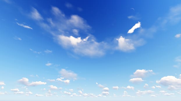 Cloudy blue sky abstract background, blue sky background with tiny clouds, 3d rendering

