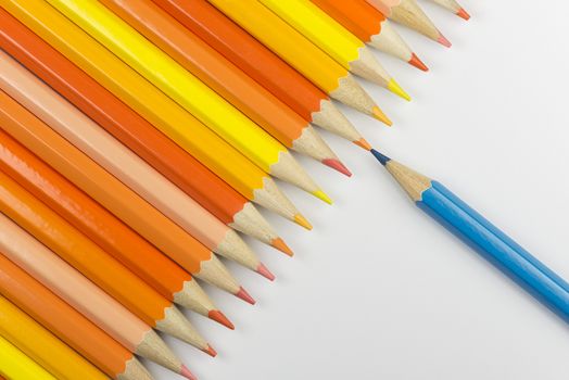 Collection of colorfull pencils as a background picture
