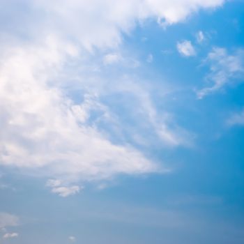 View white cloud with blue sky background