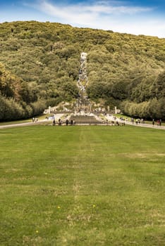 CASERTA - DECEMBER 7: the beautiful fountain in the Royal Palace garden on December 7, 2014 in Caserta, Italy