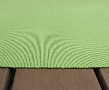 Woven cotton linen fabric textile textured backdrop in pastel light yellow spring green color tone: Eco friendly material