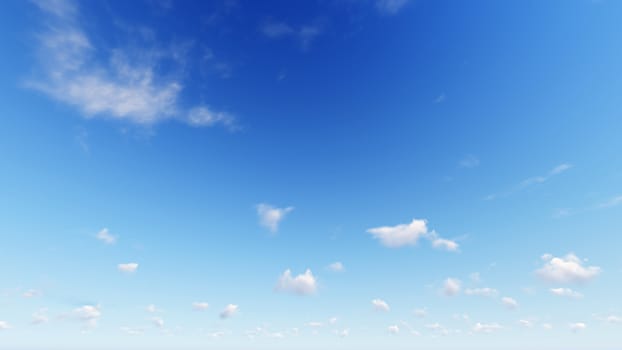 Cloudy blue sky abstract background, blue sky background with tiny clouds, 3d rendering

