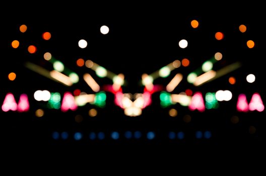 City night light blur bokeh , defocused background