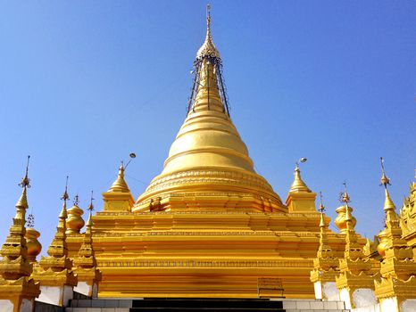 Kuthodaw Pagoda in Mandalay, Myanmar