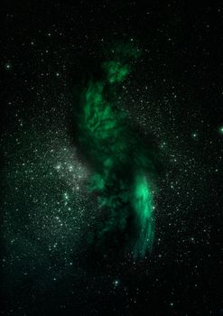 Far being shone nebula and star field against space. "Elements of this image furnished by NASA".