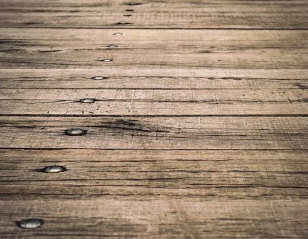 abstract background or texture wood board with rivets