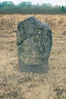 Runestone with a plain cross