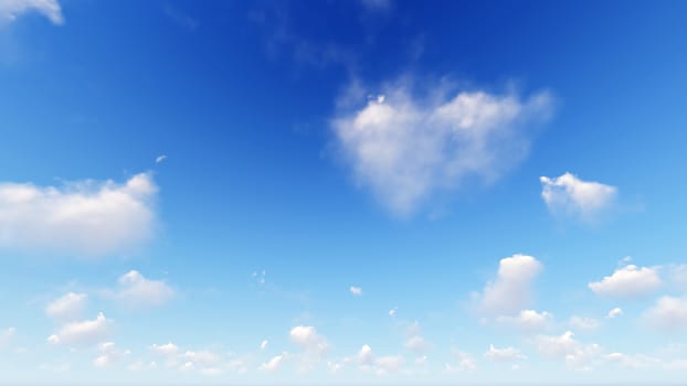 Cloudy blue sky abstract background, blue sky background with tiny clouds, 3d rendering

