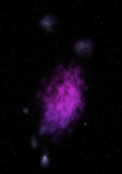 Star field in space a nebulae and a gas congestion. "Elements of this image furnished by NASA".