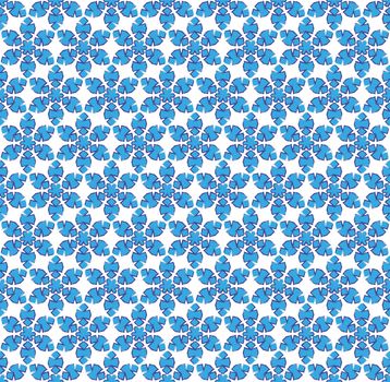 background or textile abstract blue snowflake pattern