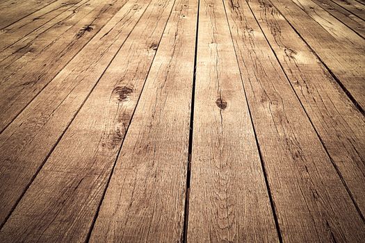 abstract background or texture oak boards on the bridge
