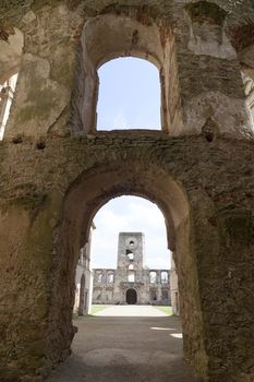 The ruins of a 17th century giant castle, Krzyztopor, Poland