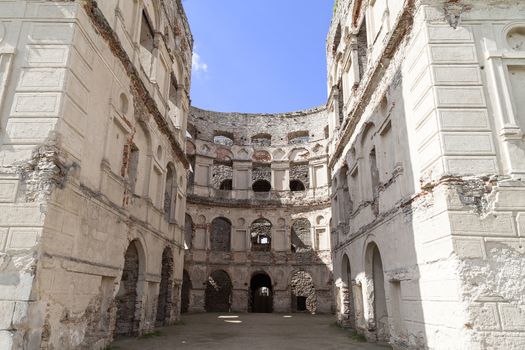 The ruins of a 17th century giant castle, Krzyztopor, Poland
