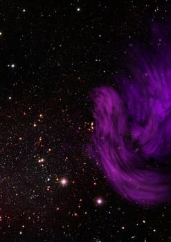 Small part of an infinite star field of space in the Universe. "Elements of this image furnished by NASA".
