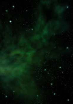Far being shone nebula and star field against space. "Elements of this image furnished by NASA".