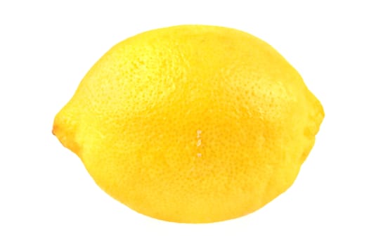 Yellow lemon isolated on a white background