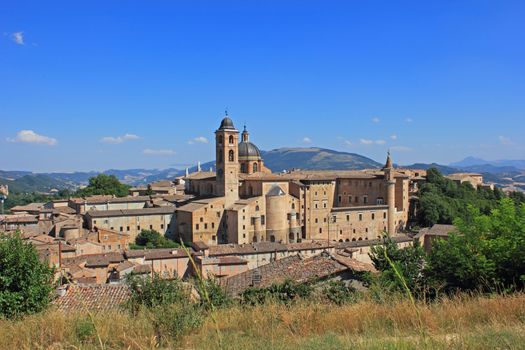 Palazzo Ducale in Urbino and surroundings, Marche Italy.