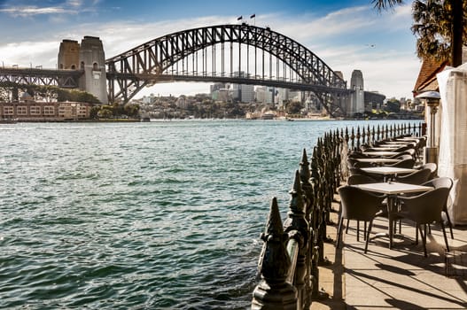 the bay and the skyline of sydney, australia