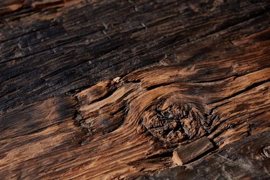 Old natural wooden shabby background close up