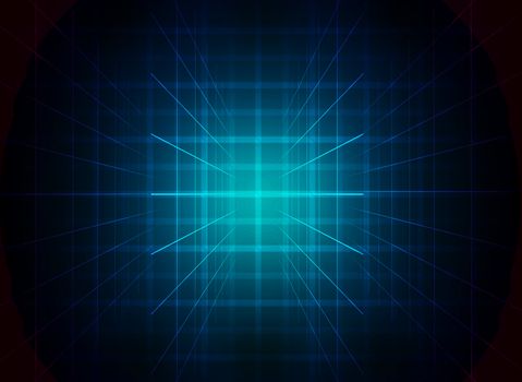 Abstract background with glow lines or beams. Technology concept