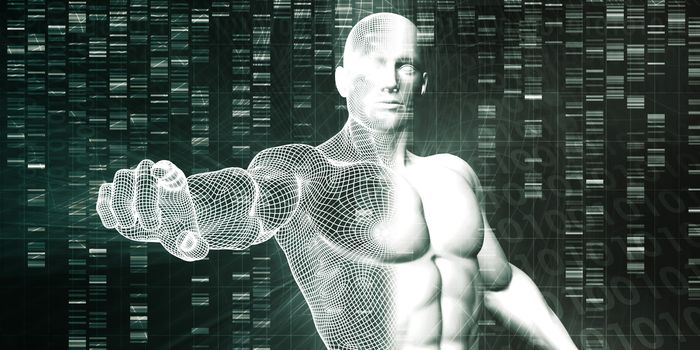 Scientific Research and Genetic DNA Science Concept