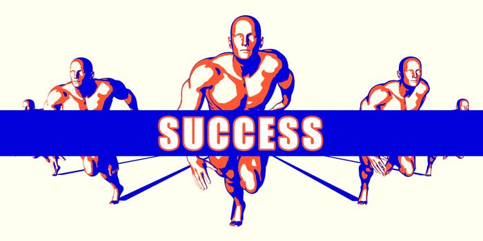 Success as a Competition Concept Illustration Art