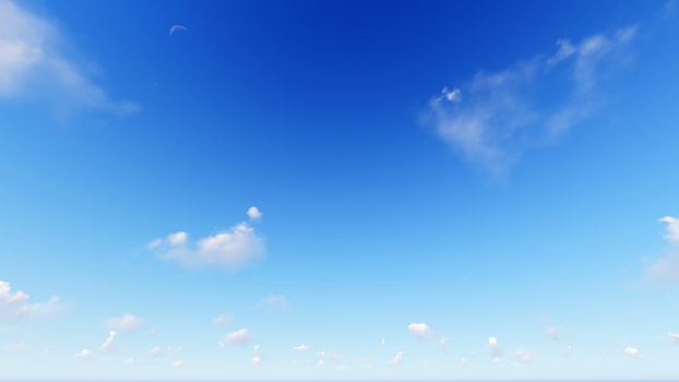 Cloudy blue sky abstract background, blue sky background with tiny clouds, 3d rendering

