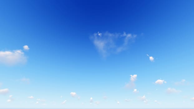 Cloudy blue sky abstract background, blue sky background with tiny clouds, 3d rendering

