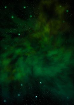 Far being shone nebula and star field against space. "Elements of this image furnished by NASA".