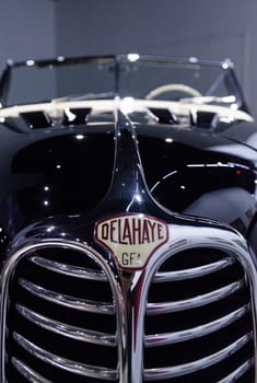 Los Angeles, CA, USA — April 16, 2016: This 1953 Delahaye Type 178 by Chapron on display at the Petersen Automotive Museum in Los Angeles, California, United States. Editorial use.