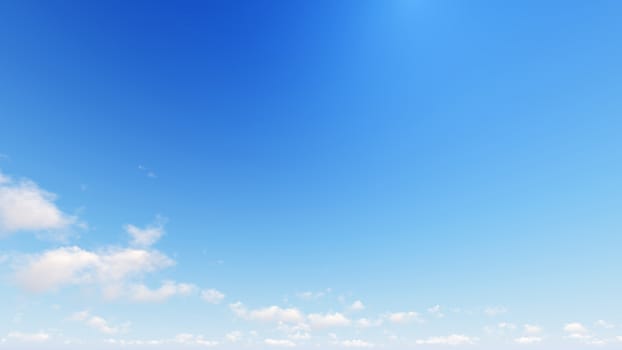 Cloudy blue sky abstract background, blue sky background with tiny clouds, 3d rendering

