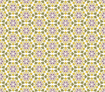 abstract background or fabric Star mosaic textile pattern